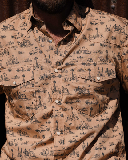 Signature Pearl Snap - West Texas Toile