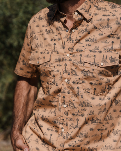 Signature Pearl Snap - West Texas Toile