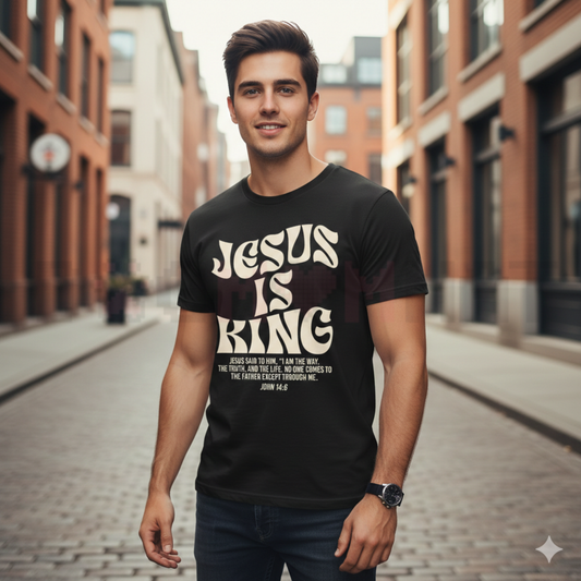 Jesus Is King John 14:6 Bible Verse T-Shirt